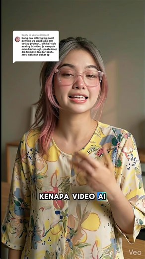 Replying to @you Ramai tanya kenapa AI video nampak kartun. Bukan sebab tool. Sebab prompt tak grounded. Nak nampak real, pastikan prompt ada: • photorealistic human • real skin texture • natural lighting • medium distance full body shot Jangan tulis full body shot je. Nanti AI auto zoom out macam CCTV 😂 Dan jangan lupa letak: avoid cartoon avoid CGI Simple tweak je tapi terus nampak real 👍