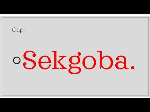 Sepedi lesson 2: Five words of the day