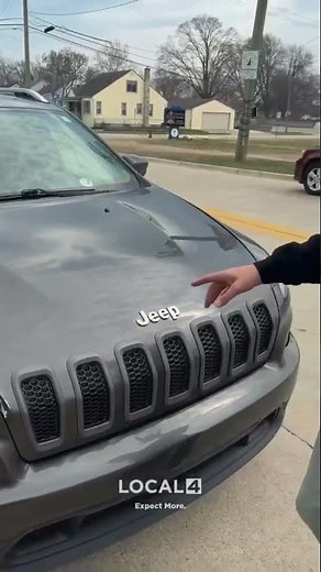 Concrete thrown from overpass hits car on I-94