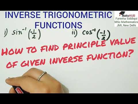 PRINCIPLE VALUE OF INVERSE TRIGONOMETRIC FUNCTIONS