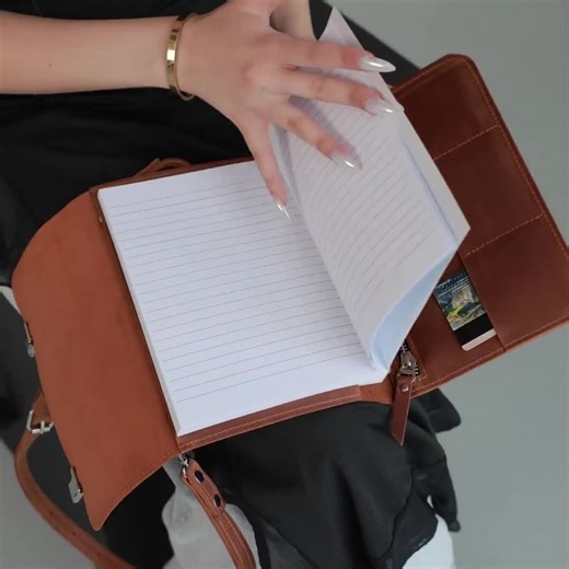 Custom leather notebook case, Journal cover with strap, Leather journal bag, Leather notebook holder, Writing journal cover, Journal carrier