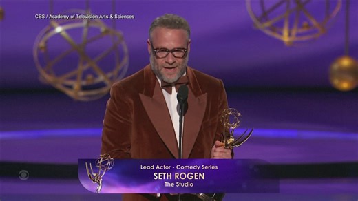 Seth Rogan wins first Emmy Award for 'The Studio'