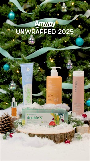129K views · 4K reactions | Your #AmwayUnwrapped is here!  From everyday favorites to personal care must-haves, we’re celebrating the Amway products that made your routines shine this year 拾  Nutrilite Double X 醴 Glister Toothpaste ✨ G&H Nourish Body Wash  Artistry Skin Nutrition Vitamin C + HA3 Daily Serum  Satinique Smooth Moisture Shampoo Here’s to more glow, care, and wellness in 2026!  #HappyHolidays #Amway #AmwayUnwrapped | Amway | Facebook