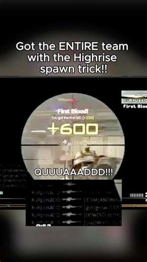 This MW2 2009 Highrise Spawn Trick Was BROKEN 😭