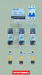 Interlocking Circuit Using Three Photoelectric Switches #electrician #electricianlife #electricity #electric #electronics #electrical #electricidad #electricalengineering #ElectronicMusic | 𝐄𝐥𝐞𝐜𝐭𝐫𝐨𝐧𝐢𝐜 𝐂𝐨𝐦𝐩𝐨𝐧𝐞𝐧𝐭𝐬