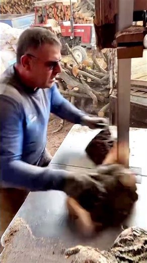 Firewood process #woodworking #wood