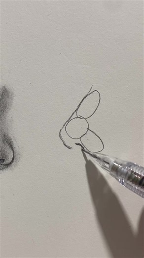 Mini tuto de nariz 🩶 #drawing #art #foryou | drawing