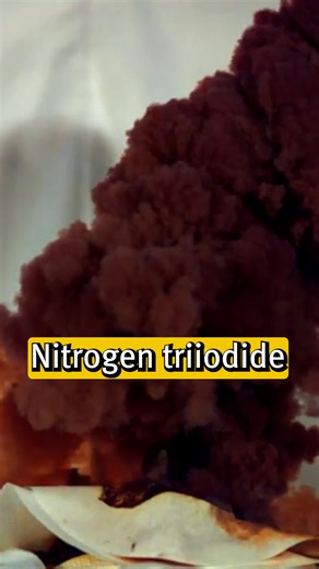 Nitrogen triiodide is a highly unstable substance that detonates when disturbed. So, of course, we disturbed it. 💥 | Royal Institution of Great Britain