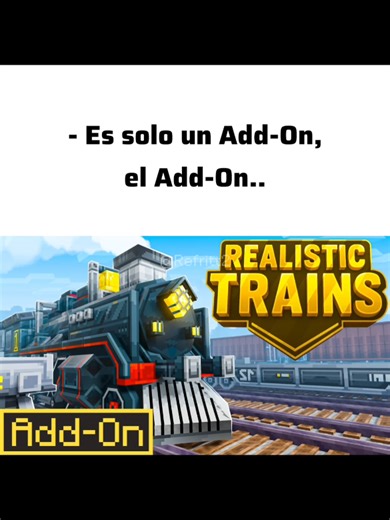 Realistic Train Add-On para Minecraft Bedrock. . . . . . . . . . . . . . . . . #minecraftbedrock #addon #addons_for_minecraft #Minecraft #Day