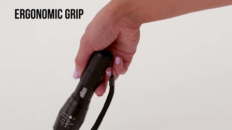 GORILLA GRIP Powerful LED Tactical Flashlight, 750 FT High Lumens 5 Adjustable Modes, Water Resistant, Ultra Bright Flashlights, Small Mini Flash Light, Camping, Night Dog Walking, 2 Pack Turquoise