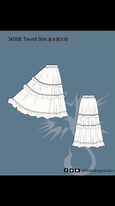Congratulations on learning a new pattern drafting design! 🎉 If it's challenging or you lack time or tools, you can download a ready-to-print digital sewing pattern here: https://kikisewingpattern.myshopify.com/collections/skirt-sewing-patterns 恭喜你學會了一款新的版型製作設計！🎉 如果覺得困難，或沒有時間和工具，也可以在這裡下載 可直接列印的數位縫紉版型： https://kikisewingpattern.myshopify.com/collections/skirt-sewing-patterns | Kiki Lin Design Studio K裝藝服