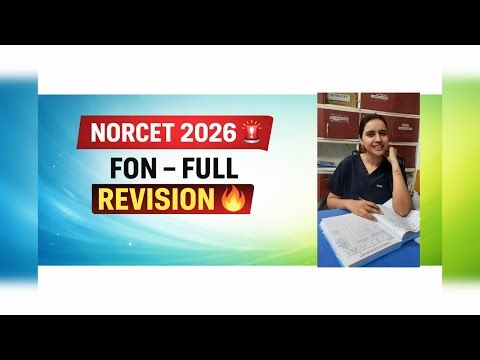 Fundamentals of Nursing Crash Course Part 1 | Complete Revision | NORCET 2026