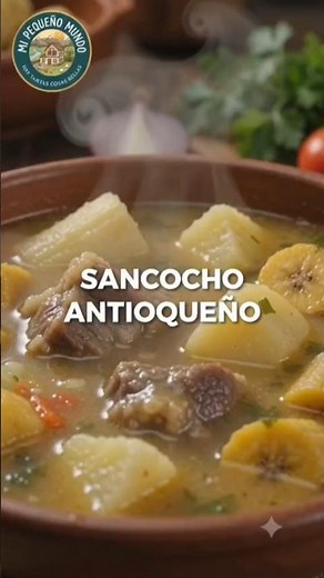 El Auténtico Sancocho Antioqueño Tradicional 🍲🇨🇴 #Shorts #RecetasFaciles #ASMR