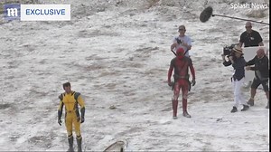 BREAKING!! New set footage from #Deadpool 3 showing Hugh Jackman's Wolverine with Ryan Reynolds' Deadpool! *Notice the broken 20th Century Fox logo in the background! 👀 #deadpool3 #marvelstudios | MCU Portal