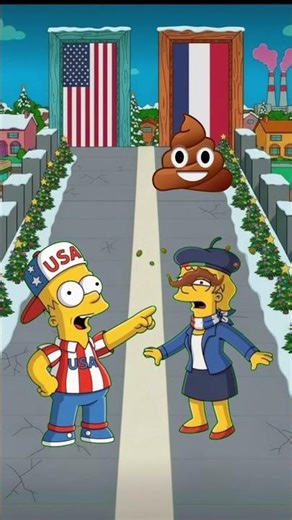 Who will win USA vs France? #thesimpsons #simpsons #shorts