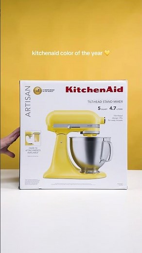 KitchenAid Stand Mixer Color of the Year 2025 | Butter 🧈 Yellow #kitchenaid #kitchengadgets