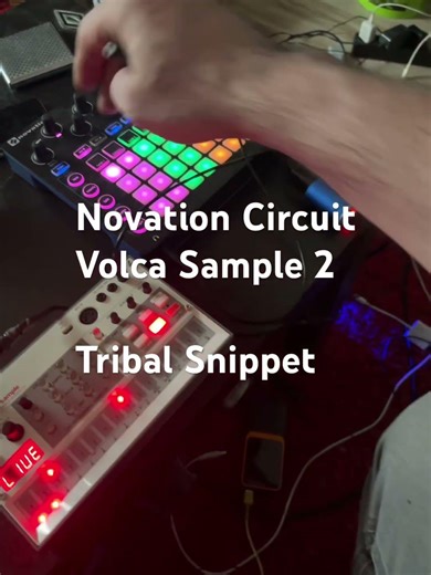 Novation Circuit and Volca Sample 2 Tribal