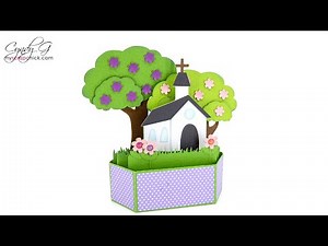 Church Pop Up Card SVG Assembly Tutorial