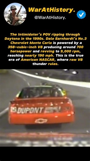 The Intimidator Rips Through Daytona #nascar #f1 #motorsport #usa