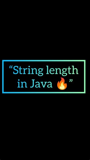 String Length Program in Java 🔥 | Java Basics | CodeWithRTech. #shorts #javaprogramming #viralshorts