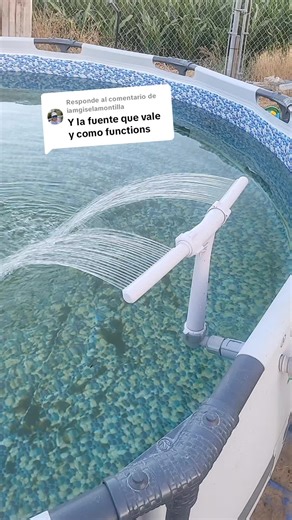 Respuesta a @iamgiselamontilla fuente para alberca #poolfountain #alberca #piscina #fuente