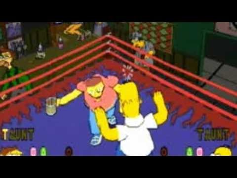 Vidéo Simpsons wrestling sur Playstation