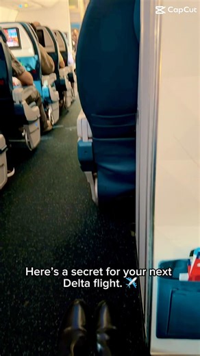 🤩 DELTA hack The BEST Hidden Seat on Delta Flights 👀✈️ #deltaairlines