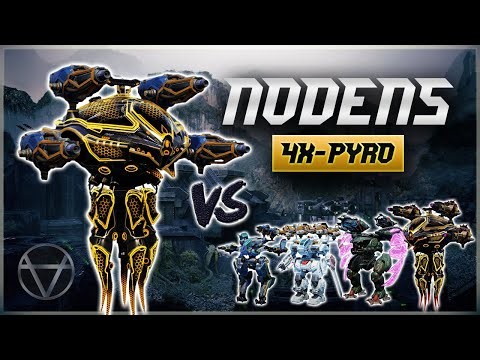 Pyro UE Nodens VS Clan Squad – Titan Gameplay | War Robots