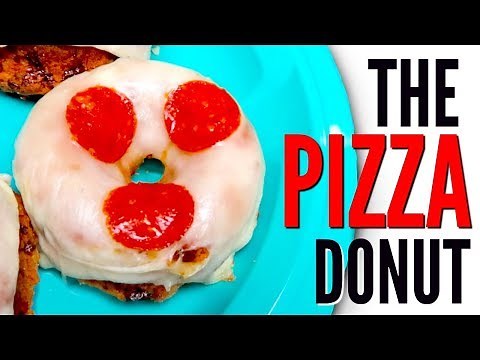 THE PIZZA DONUT - How To Make Pizza Donuts Tutorial