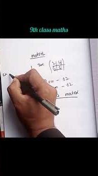 Class 9Th Matrix chapter 1