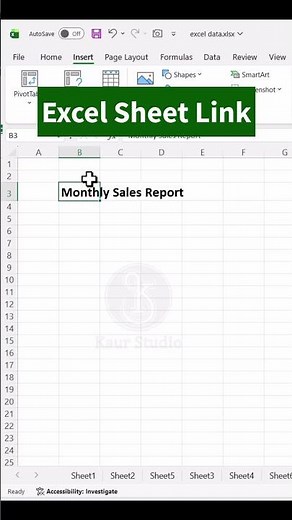 Hyperlink to Sheet | Create Hyperlink in Excel to Another Sheet 🔗 | Link Sheets #excel