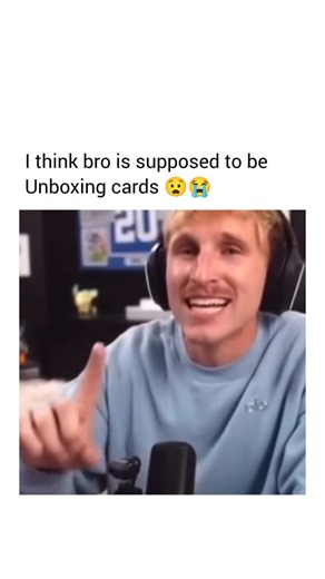FunnyScrollz on Instagram: "​This image captures a moment of pure internet humor! The text overlaid on the screen suggests a blend of innocent activity with suggestive internet slang. ​It seems the video subject, a man with headphones, is supposed to be unboxing cards, as the top text, "I think bro is supposed to be unboxing cards 😭," indicates. However, the video's creator, @funnycuhh, has added a large block of text talking about the phrase "Clapping Cheeks." ​The text explains the phrase: "C