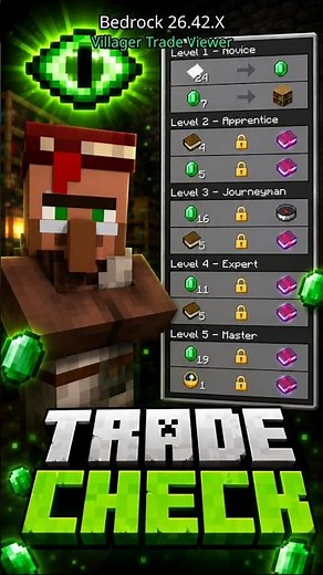 The BEST Villager Trades Pack for Minecraft Bedrock 🔥