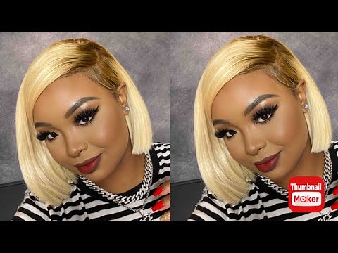 EASY $50 BLONDE BOB QUICK WEAVE | STEP BY STEP | ft. Hair store bundles