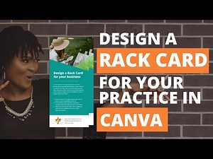 How to design a Rack Card for your business in Canva | For non-designers