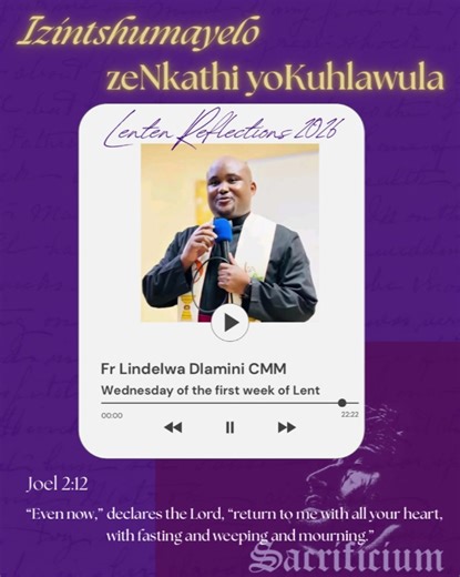 Lenten Reflection by Fr. Lindelwa Dlamini