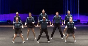 Team of dancers set the stage on fire with clogging routine