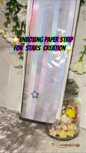 Unboxing Paper Strip for Stars Creation