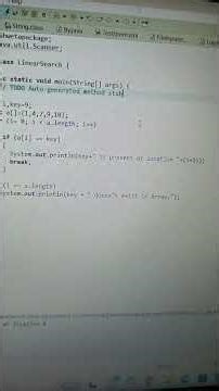 Linearsearch Java program#eclipse