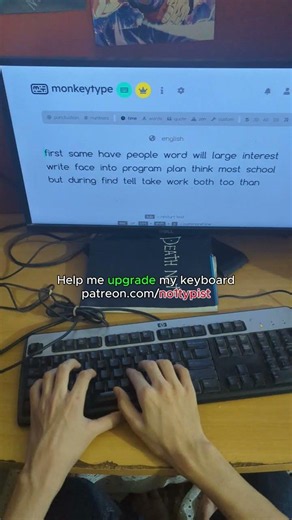 168 WPM typing 🔥 | fast typing | monkeytype #typing