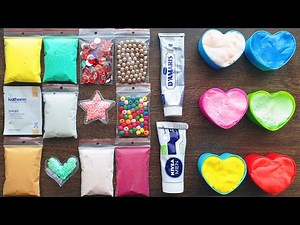 Making Slime with Bags Clay and Shaving Cream