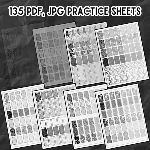 Zentangle Worksheets & Templates | Printable Pattern Drawing Sheets (PDF JPG PNG)