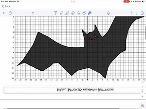 Math-Drills: Halloween Cartesian Art