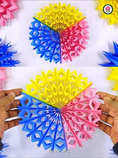 How to Make Paper #Snowflakes 3D | Easy #Paper Snowflake Pattern Template
