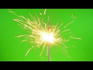 Sparkler Green Screen Chroma Key