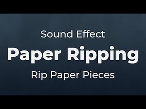 Paper Ripping Tear Apart Sound Effect | SFX Free for Non-Profit Projects