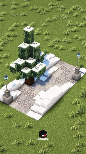 Reimiho on Instagram: "A pathway for snowy taiga biome! #minecraft #reimiho #minecraftdesign #mcbuilds #fyp #pathway"