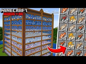 Ich habe die ULTIMATIVE Fischfarm in Minecraft Hardcore gebaut!