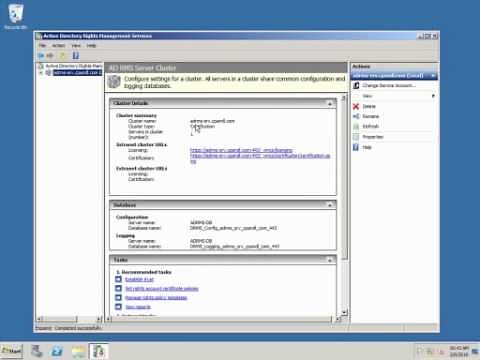 Creating an Active Directory RMS Rights Policy Template