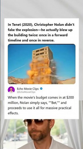 Tenet 2020 Christopher Nolan Blew Up the Building Twice Forward and Reverse